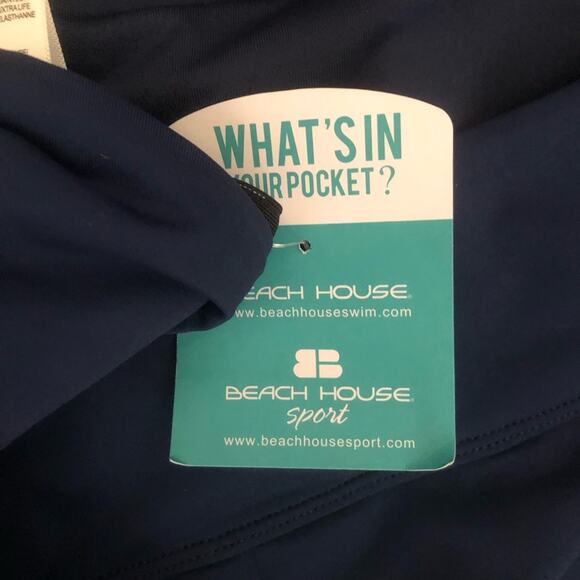 Beach House Plus Size Paloma Beach Solids Blake Adjustable Swim Short Navy 22W - Picture 11 of 16